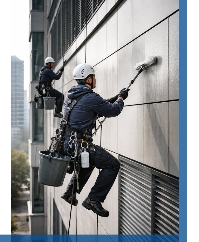 Мойка вентилируемого фасада в Гусе-Хрустальном от 267 р. | ВЫСОТНИК-Гсь