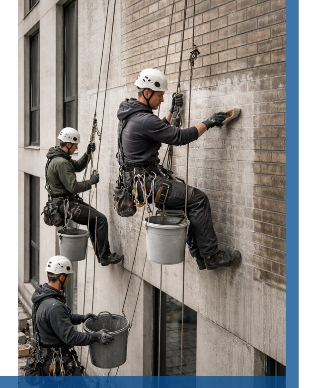 Удаление высолов с фасада в Гусе-Хрустальном от 267 р. | ВЫСОТНИК-Гсь