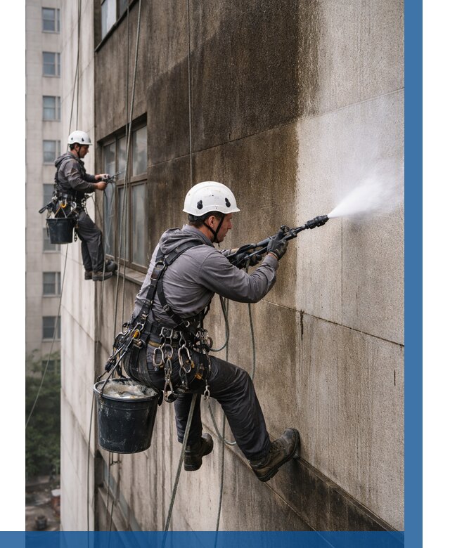 Очистка фасада от копоти в Гусе-Хрустальном от 267 р. | ВЫСОТНИК-Гсь