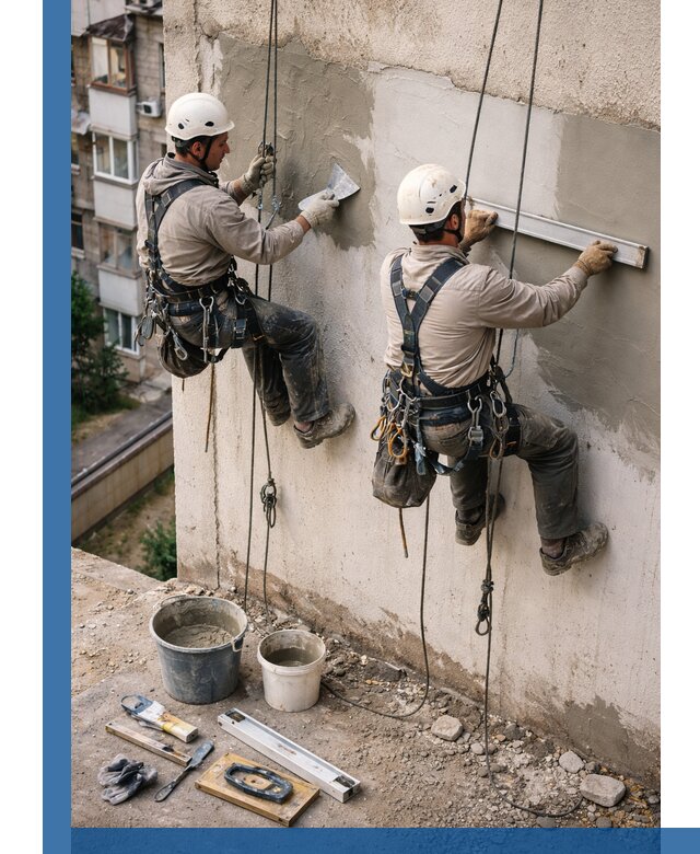 Комплексный ремонт штукатурного фасада с гарантией в Гусе-Хрустальном