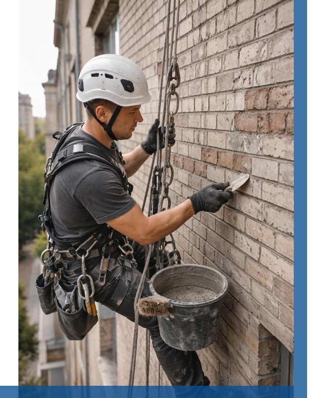 Ремонт кирпичной кладки фасада в Гусе-Хрустальном от 1926 р. | ВЫСОТНИК-Гсь