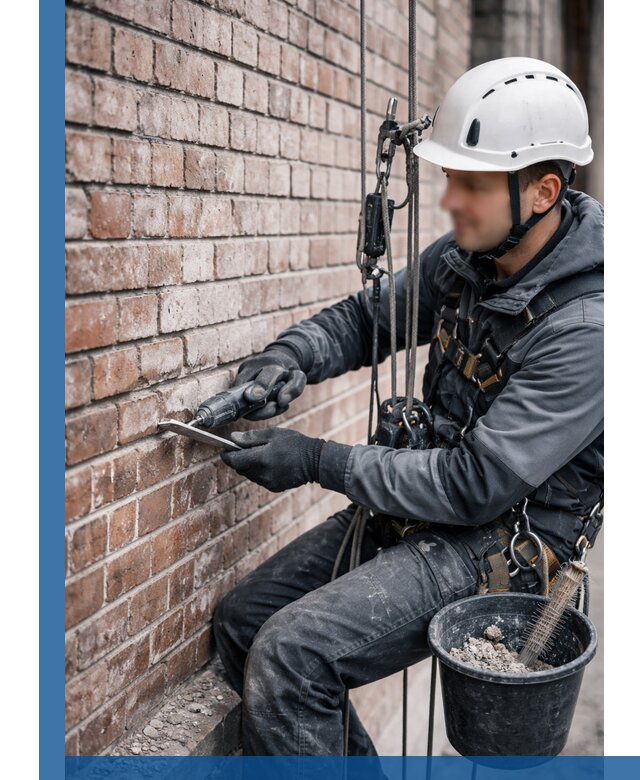 Расшивка кирпичных швов фасадов и стен, ремонт в Гусе-Хрустальном