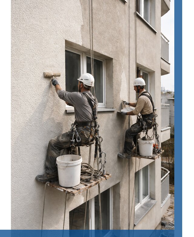 Нанесение короеда на фасад в Гусе-Хрустальном от 481 р. | ВЫСОТНИК-Гсь