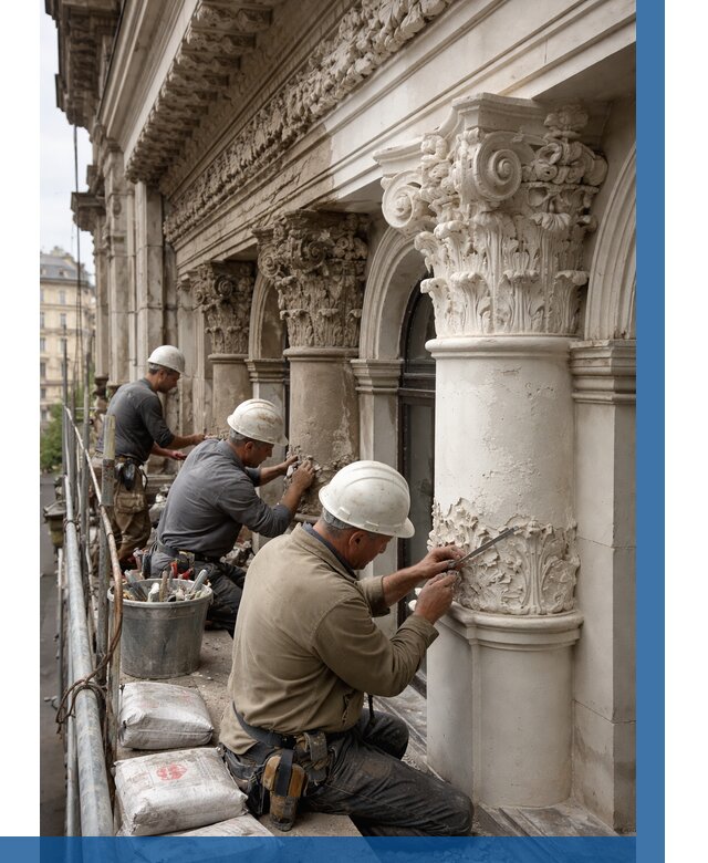 Реставрация фасадной лепнины в Гусе-Хрустальном от 2675 р. | ВЫСОТНИК-Гсь