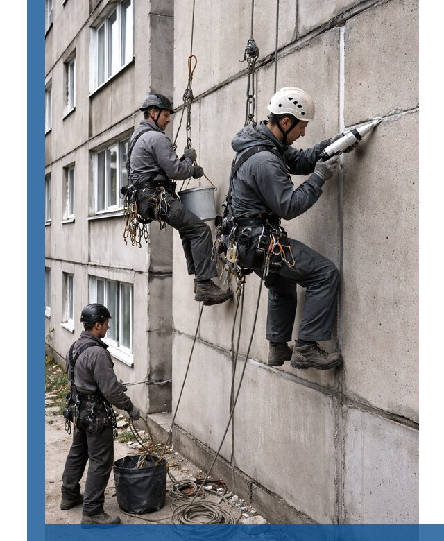 Герметизация межпанельных швов в Гусе-Хрустальном с гарантией герметичности