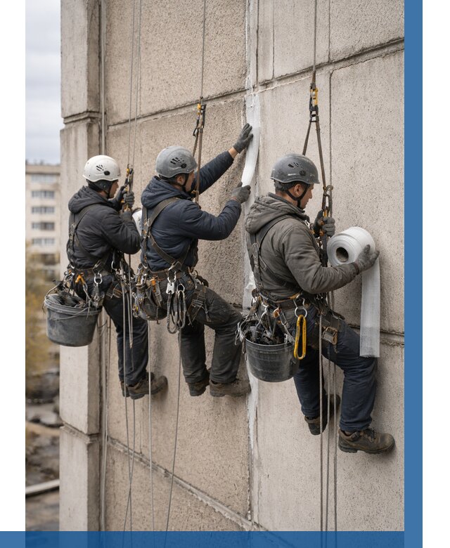 Ремонт межпанельных швов в Гусе-Хрустальном от 802 р. | ВЫСОТНИК-Гсь