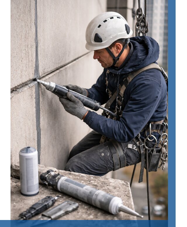 Вторичная герметизация швов в Гусе-Хрустальном от 481 р. | ВЫСОТНИК-Гсь