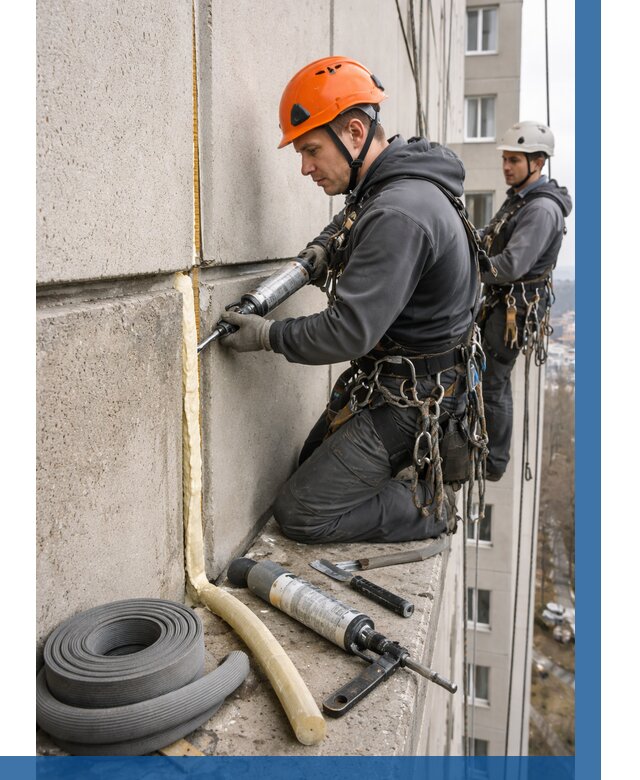 Теплый шов межпанельные швы в Гусе-Хрустальном от 749 р. | ВЫСОТНИК-Гсь