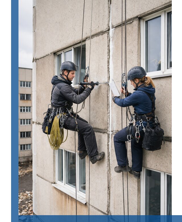 Герметизация межпанельных швов тёплым швом в Гусе-Хрустальном