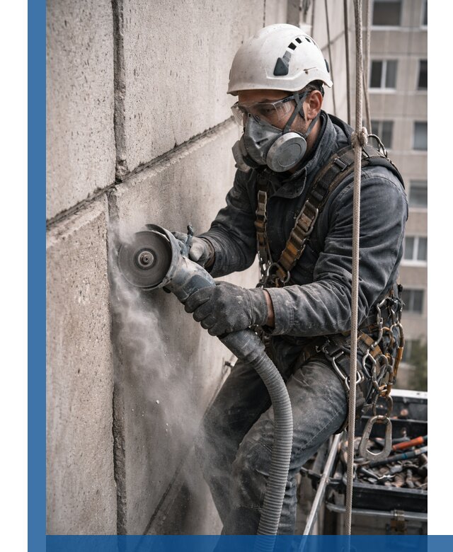 Штробление межпанельных швов в Гусе-Хрустальном качественно и быстро