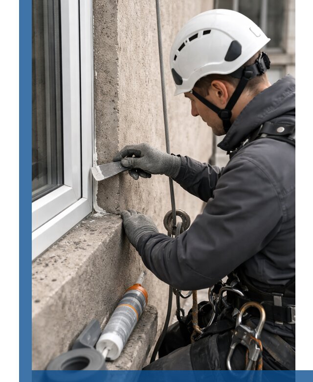 Герметизация монтажных швов окон в Гусе-Хрустальном с гарантией качества