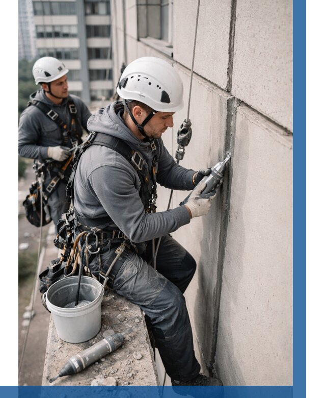 Ремонт деформационных швов здания в Гусе-Хрустальном от 1070 р. | ВЫСОТНИК-Гсь