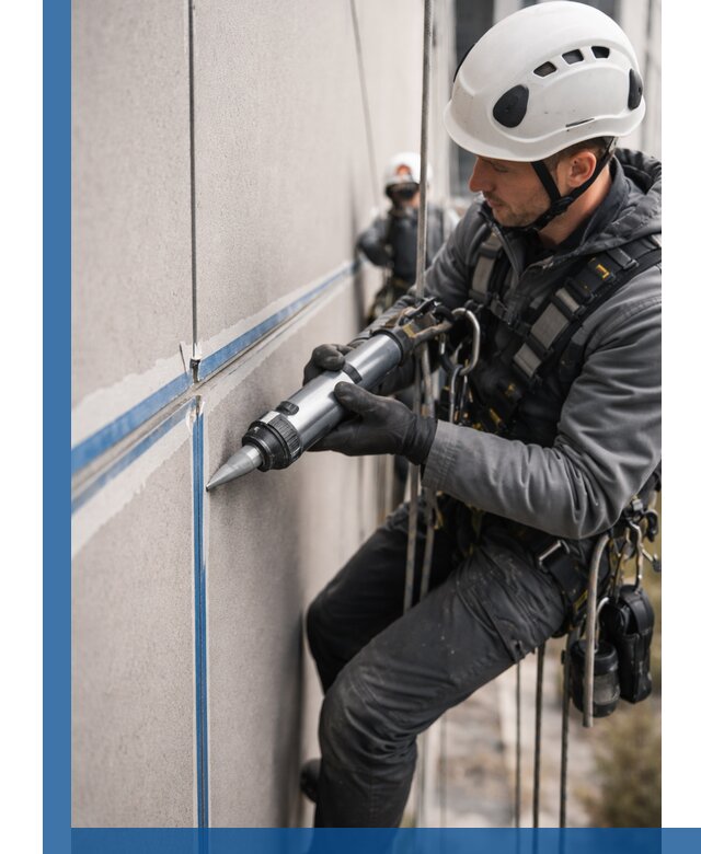 Герметизация стыков фасадных панелей в Гусе-Хрустальном качественно и быстро