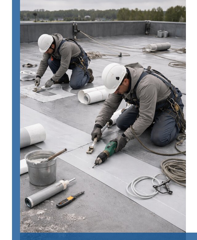 Ремонт мембранной кровли в Гусе-Хрустальном качественно и с гарантией