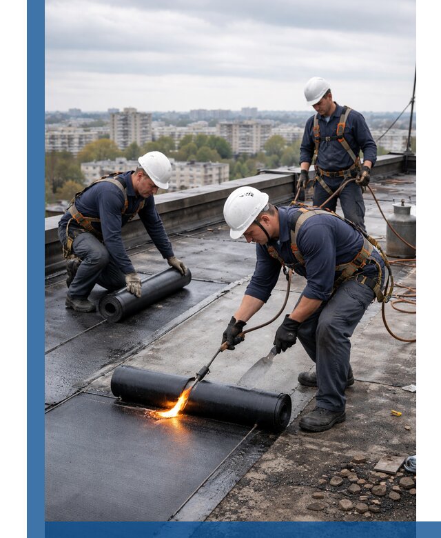Ремонт наплавляемой кровли в Гусе-Хрустальном качественно и надежно