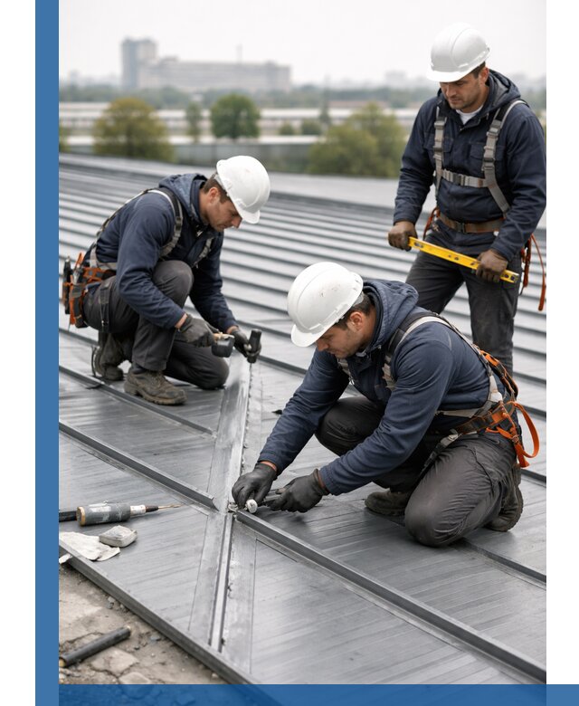 Ремонт фальцевой кровли в Гусе-Хрустальном срочно и качественно