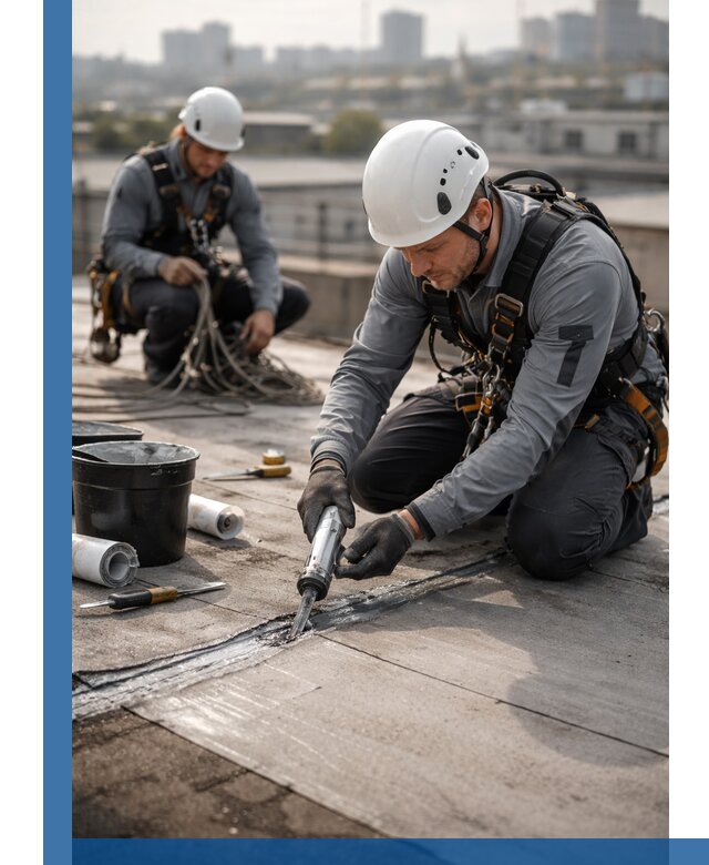 Аварийное и капитальное устранение протечек кровли в Гусе-Хрустальном