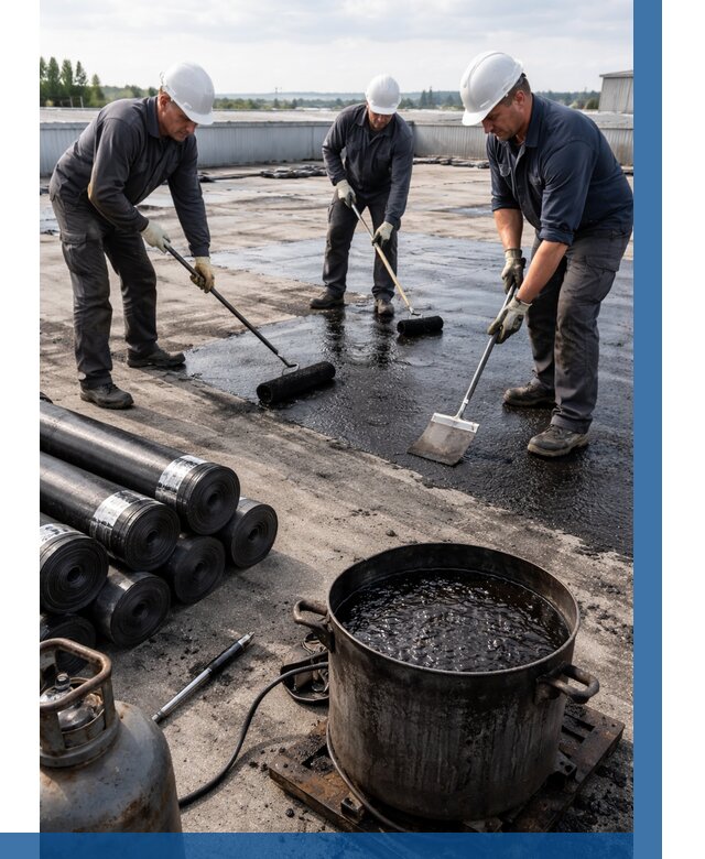 Гидроизоляция кровли мастикой в Гусе-Хрустальном от 642 р. | ВЫСОТНИК-Гсь