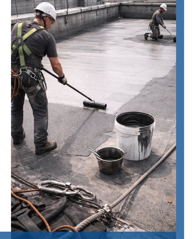 Гидроизоляция кровли жидкой резиной в Гусе-Хрустальном от 535 р. | ВЫСОТНИК-Гсь