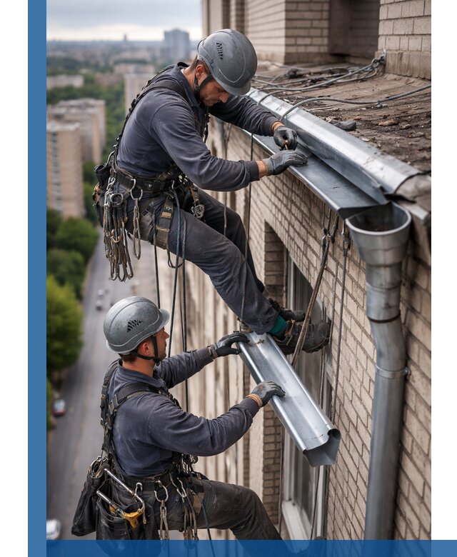 Ремонт водосточных желобов в Гусе-Хрустальном, быстро и качественно