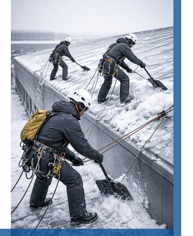 Очистка навесов от снега в Гусе-Хрустальном от 4814 р. | ВЫСОТНИК-Гсь