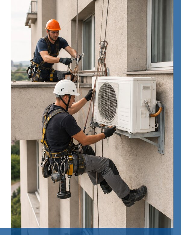 Монтаж внешнего блока кондиционера в Гусе-Хрустальном от 6954 р. | ВЫСОТНИК-Гсь