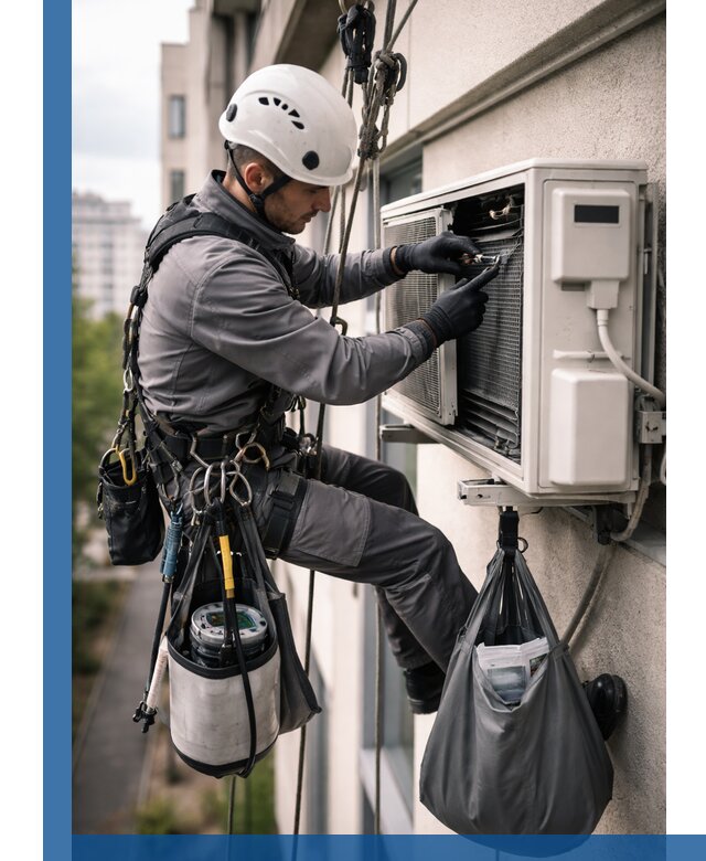 Обслуживание внешнего блока кондиционера в Гусе-Хрустальном профессионально