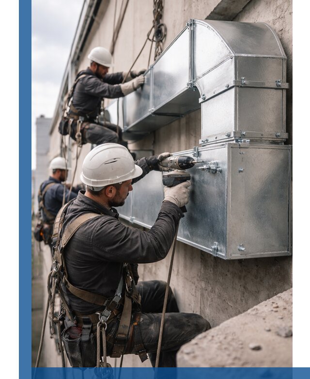 Профессиональный монтаж вентиляционных коробов в Гусе-Хрустальном под ключ