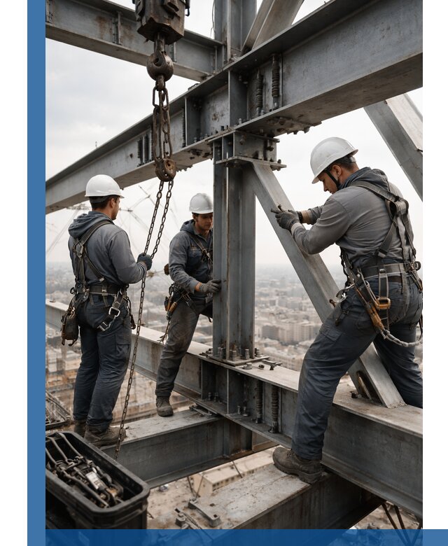 Профессиональный монтаж металлоконструкций на высоте в Гусе-Хрустальном