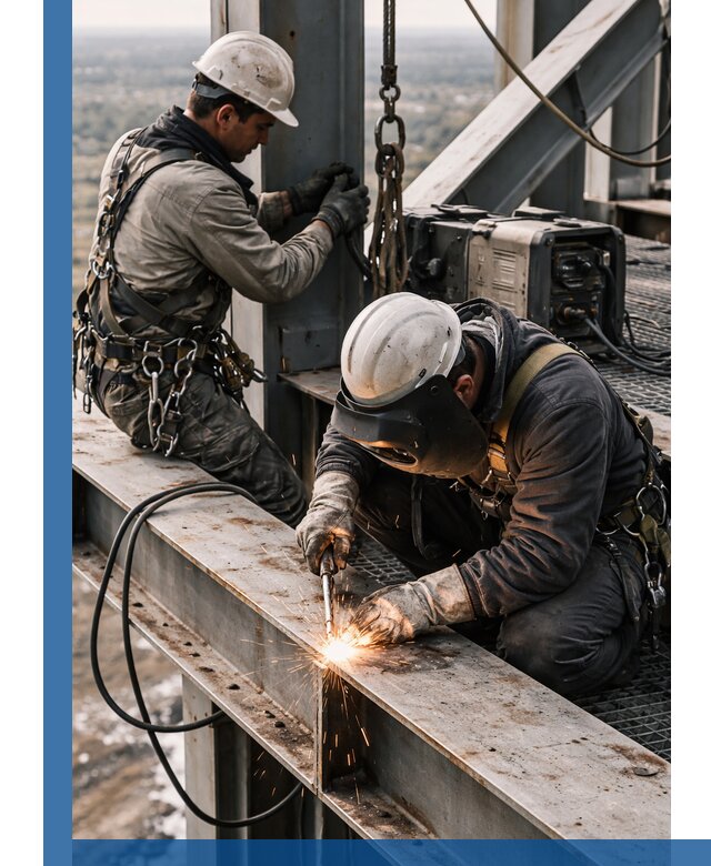 Высотные сварочные работы в Гусе-Хрустальном для промышленных объектов