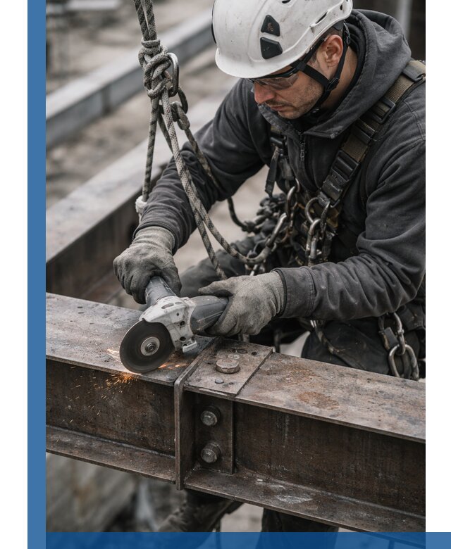 Резка металла на высоте в Гусе-Хрустальном для зданий и конструкций