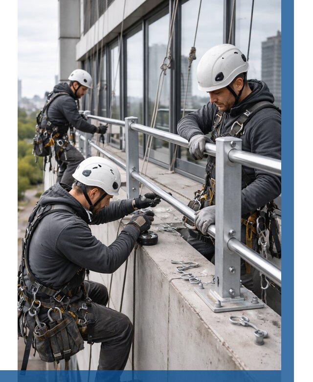 Монтаж ограждений на высоте в Гусе-Хрустальном, от 1284 р. | ВЫСОТНИК-Гсь