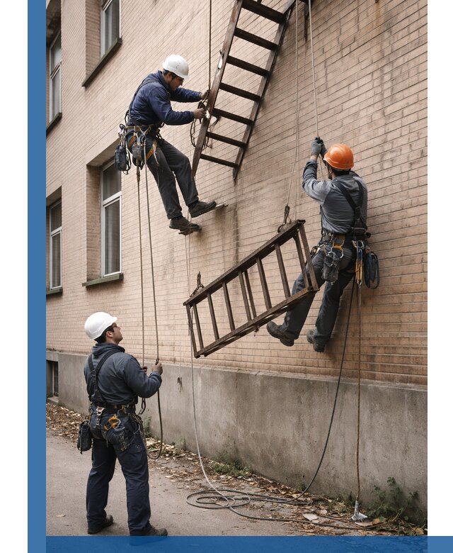 Демонтаж пожарной лестницы в Гусе-Хрустальном быстро и безопасно