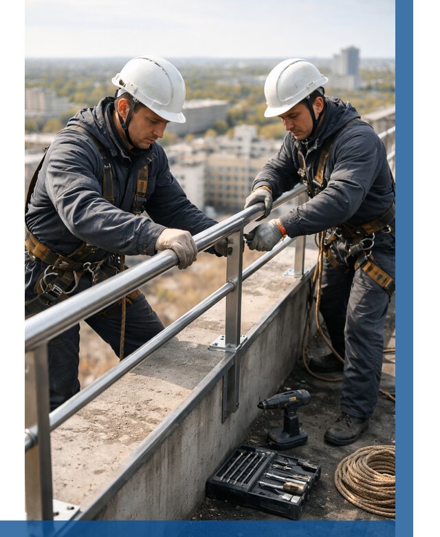 Монтаж перил на высоте в Гусе-Хрустальном от 2675 р. | ВЫСОТНИК-Гсь