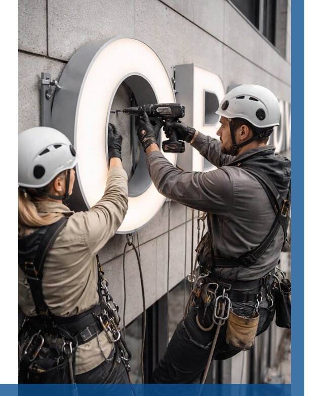 Монтаж световых букв в Гусе-Хрустальном от 3209 р. под ключ ВЫСОТНИК-Гсь