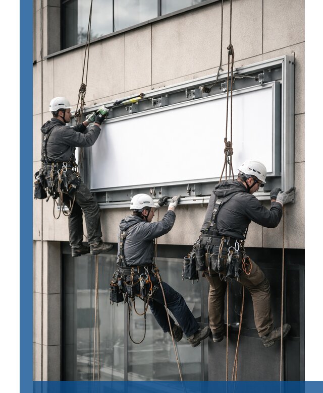 Профессиональный монтаж светового короба под ключ в Гусе-Хрустальном