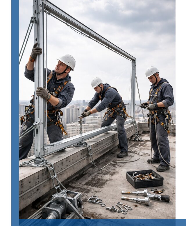 Монтаж крышных рекламных конструкций под ключ в Гусе-Хрустальном