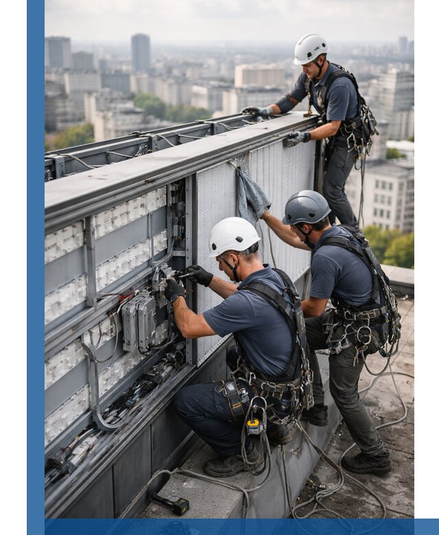 Профессиональное обслуживание крышной рекламы в Гусе-Хрустальном под ключ