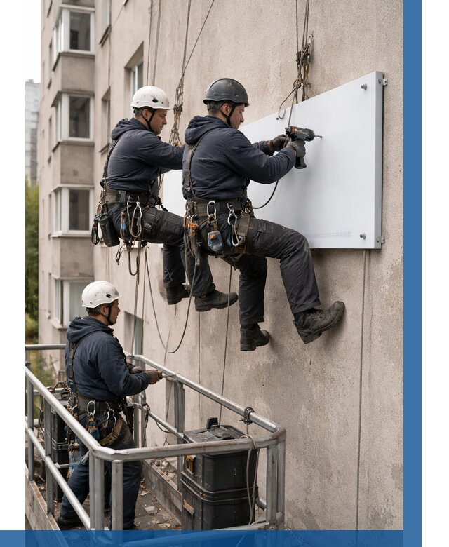 Монтаж табличек и указателей в Гусе-Хрустальном от 3744 р. | ВЫСОТНИК-Гсь