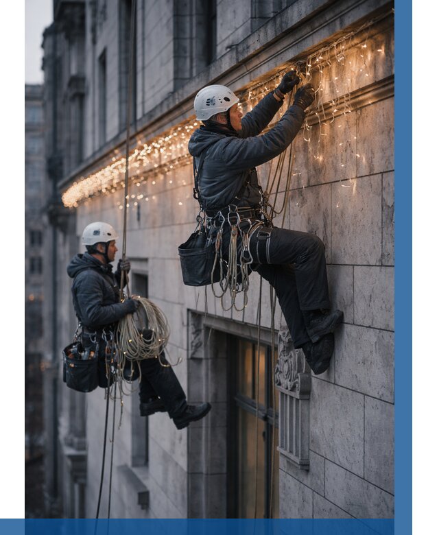 Монтаж новогодней иллюминации в Гусе-Хрустальном от 9093 р. | ВЫСОТНИК-Гсь