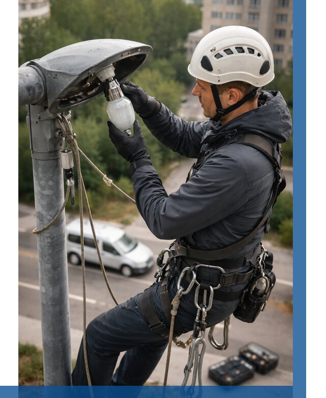 Замена ламп на высоте в Гусе-Хрустальном от 2675 р. | ВЫСОТНИК-Гсь