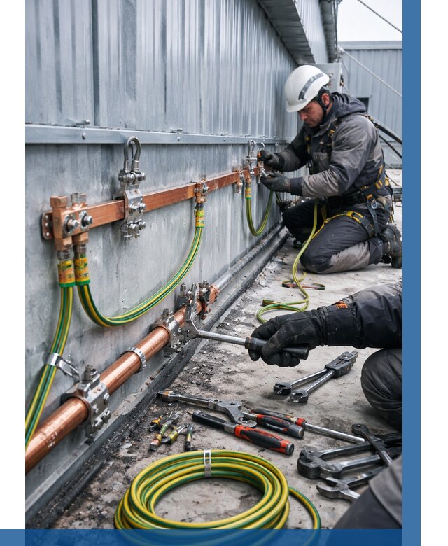 Монтаж заземления здания в Гусе-Хрустальном от 26745 р. | ВЫСОТНИК-Гсь