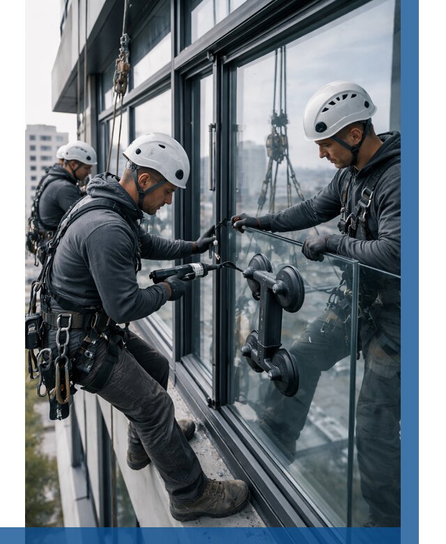 Витражное остекление зданий в Гусе-Хрустальном от 3744 р. | ВЫСОТНИК-Гсь