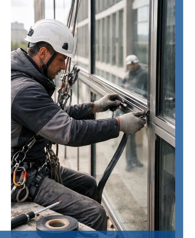 Ремонт витражных конструкций в Гусе-Хрустальном от 3744 р. | ВЫСОТНИК-Гсь