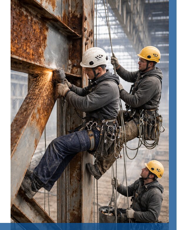 Зачистка металла от ржавчины в Гусе-Хрустальном от 374 р. | ВЫСОТНИК-Гсь