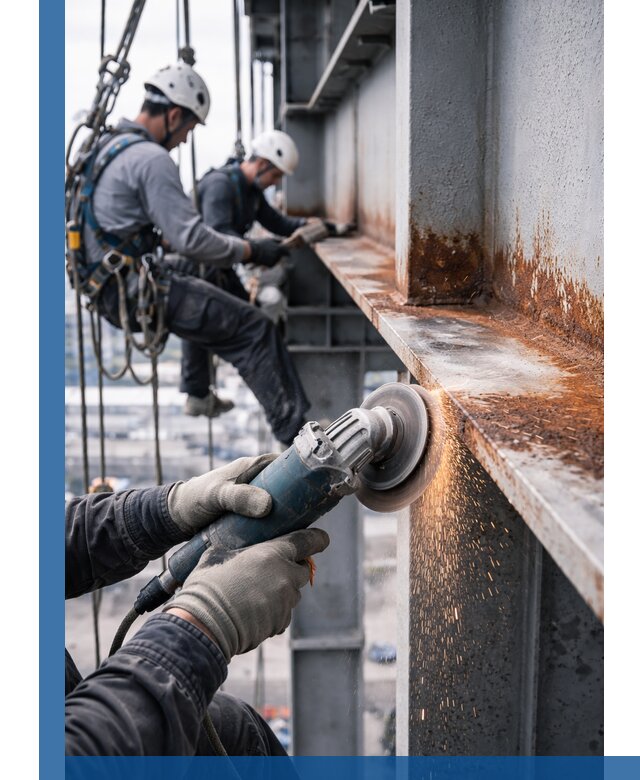 Зачистка металла от ржавчины и подготовка поверхностей в Гусе-Хрустальном