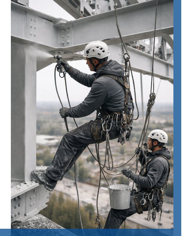 Покраска металлоконструкций на высоте в Гусе-Хрустальном 374 р |ВЫСОТНИК-Гсь
