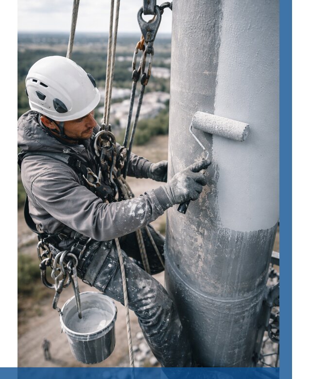 Покраска мачт связи под ключ в Гусе-Хрустальном от 909 р. | ВЫСОТНИК-Гсь