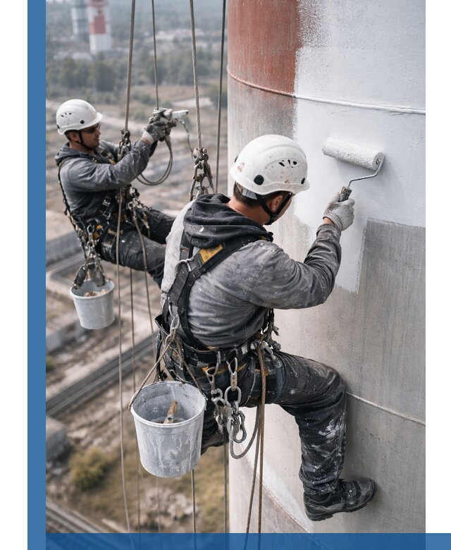 Покраска дымовых труб в Гусе-Хрустальном: антикоррозийная защита и восстановление