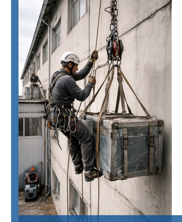 Подъем грузов на высоту в Гусе-Хрустальном для промышленных объектов